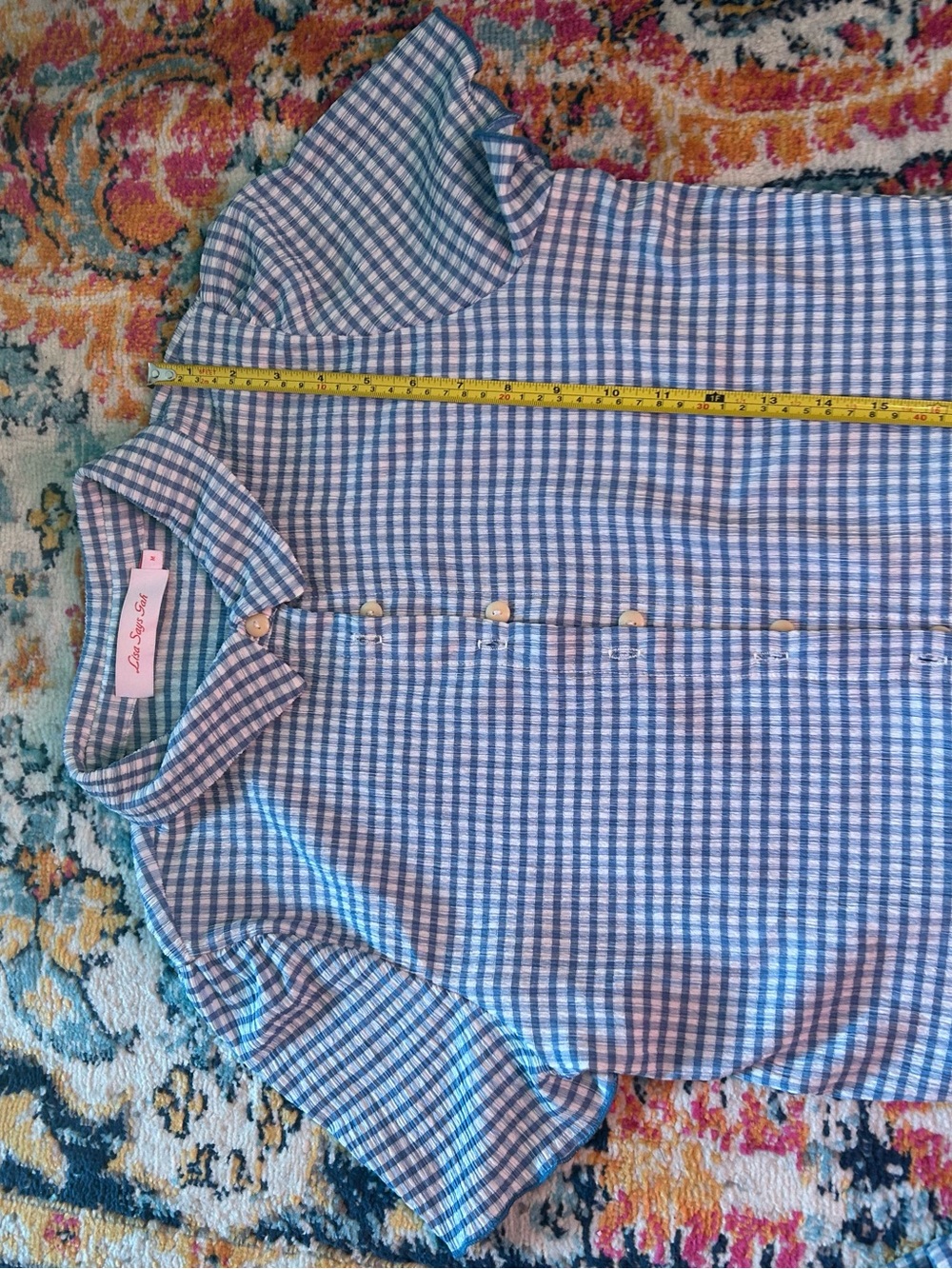Lisa Says Gah Blue Gingham Set - Picture 12 of 12